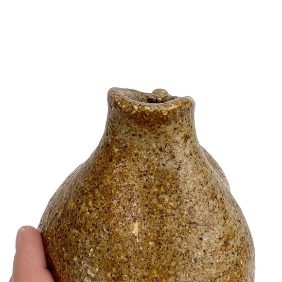 Fred Forslund Scandinavian Recycled Materials Two Tone Brown Vase - Picture 5 of 11